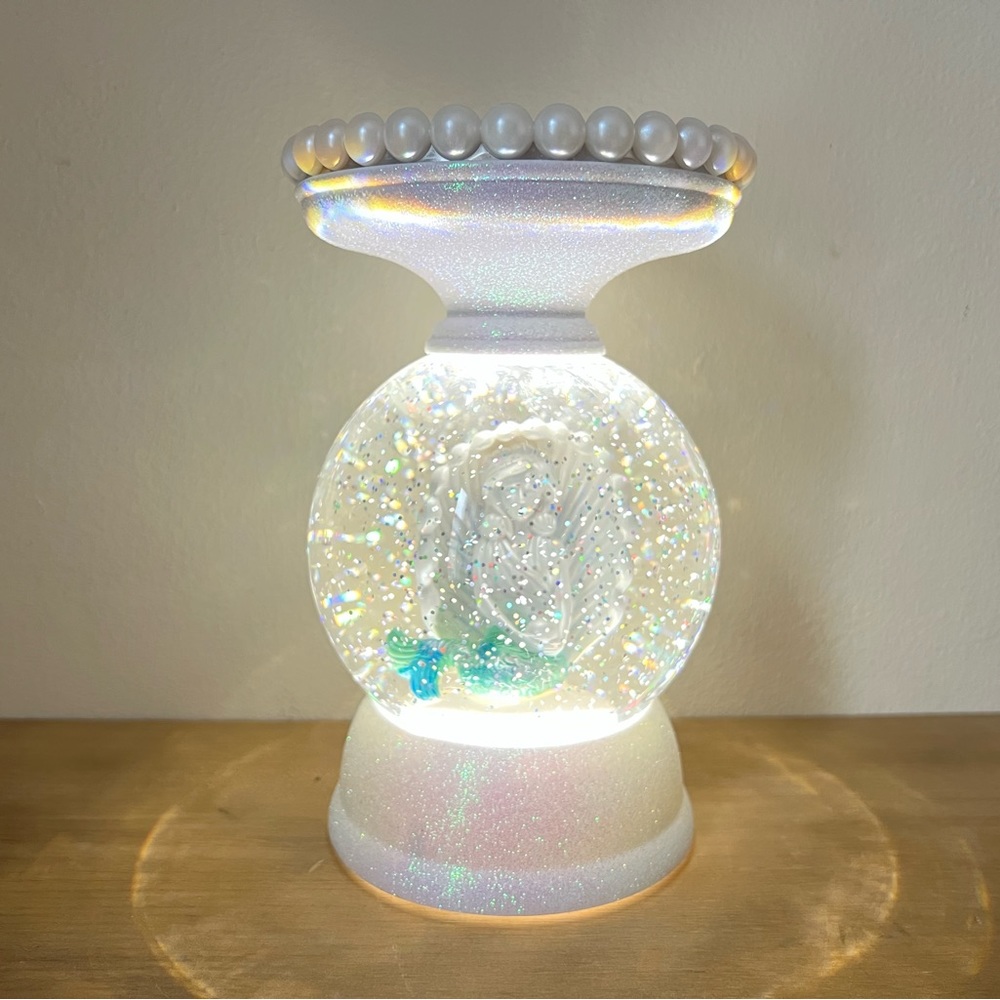 BBW Mermaid Water Globe 3 wick candle holder.